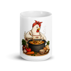 White glossy mug