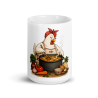 White glossy mug